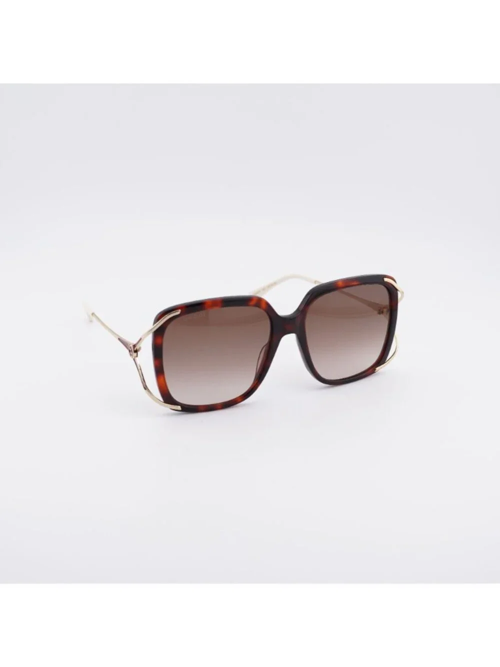 Gucci GG0647S 002 Sunglasses Havana Square Frame, Brown Lenses
